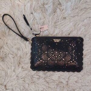 Victoria's Secret Black Wristlet Clutch